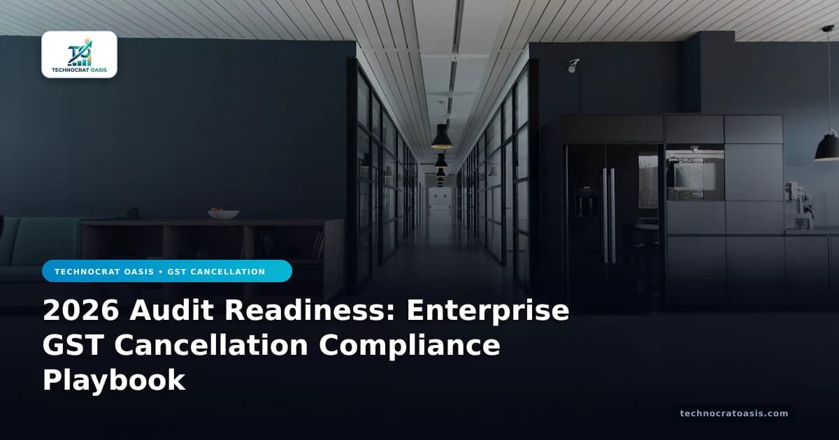 2026 Audit Readiness: Enterprise GST Cancellation Compliance Playbook