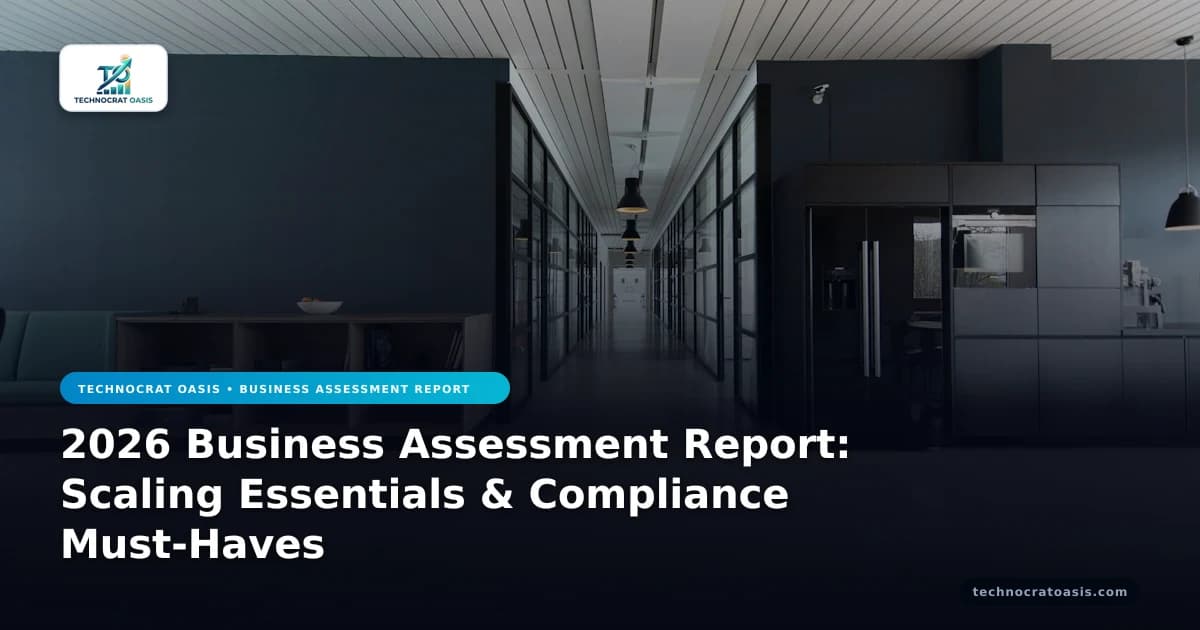 2026 Business Assessment Report: Scaling Essentials & Compliance Must-Haves