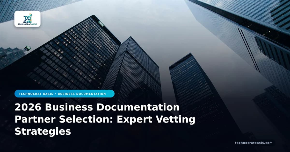 2026 Business Documentation Partner Selection: Expert Vetting Strategies