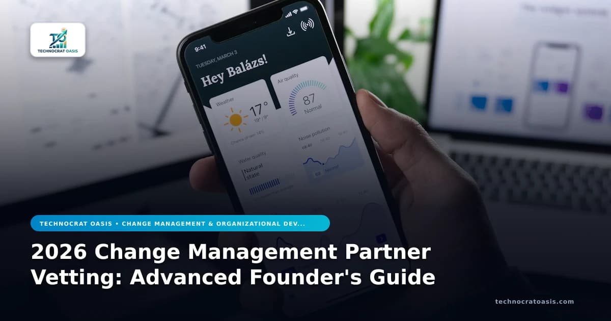 2026 Change Management Partner Vetting: Advanced Founder's Guide