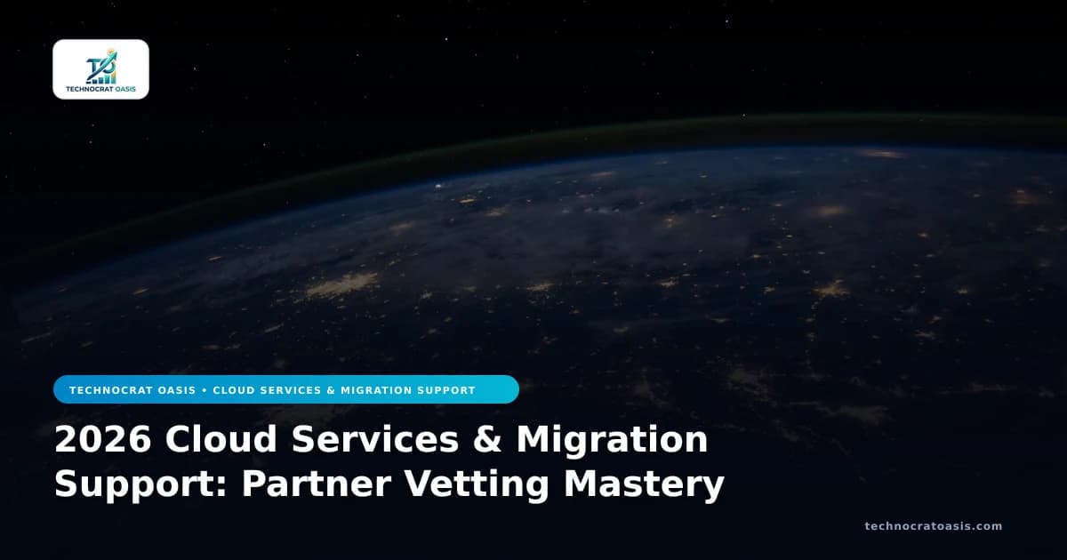 2026 Cloud Services & Migration Support: Partner Vetting Mastery