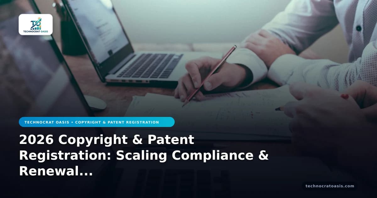 2026 Copyright & Patent Registration: Scaling Compliance & Renewal Mastery