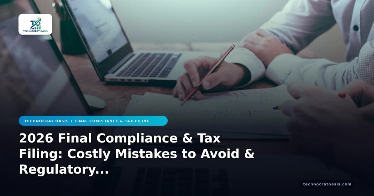 2026 Final Compliance & Tax Filing: Costly Mistakes to Avoid & Regulatory Risk Prevention