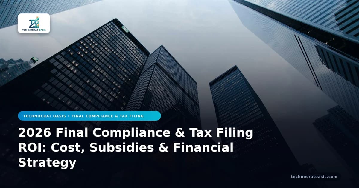 2026 Final Compliance & Tax Filing ROI: Cost, Subsidies & Financial Strategy