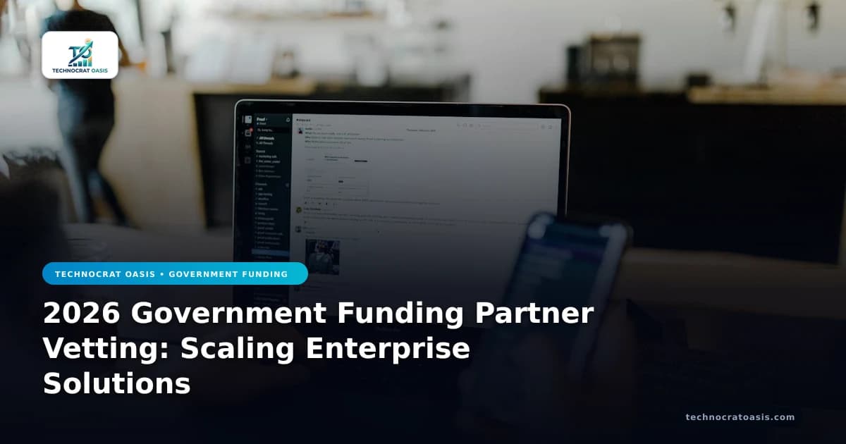 2026 Government Funding Partner Vetting: Scaling Enterprise Solutions