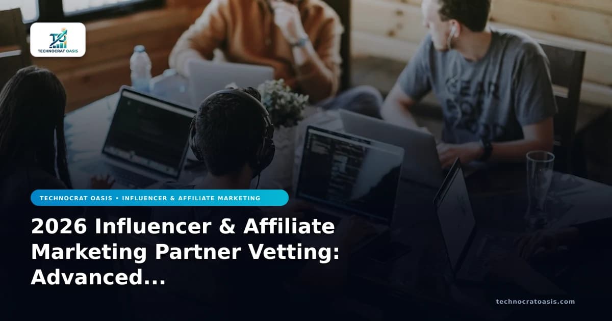 2026 Influencer & Affiliate Marketing Partner Vetting: Advanced Selection Strategies