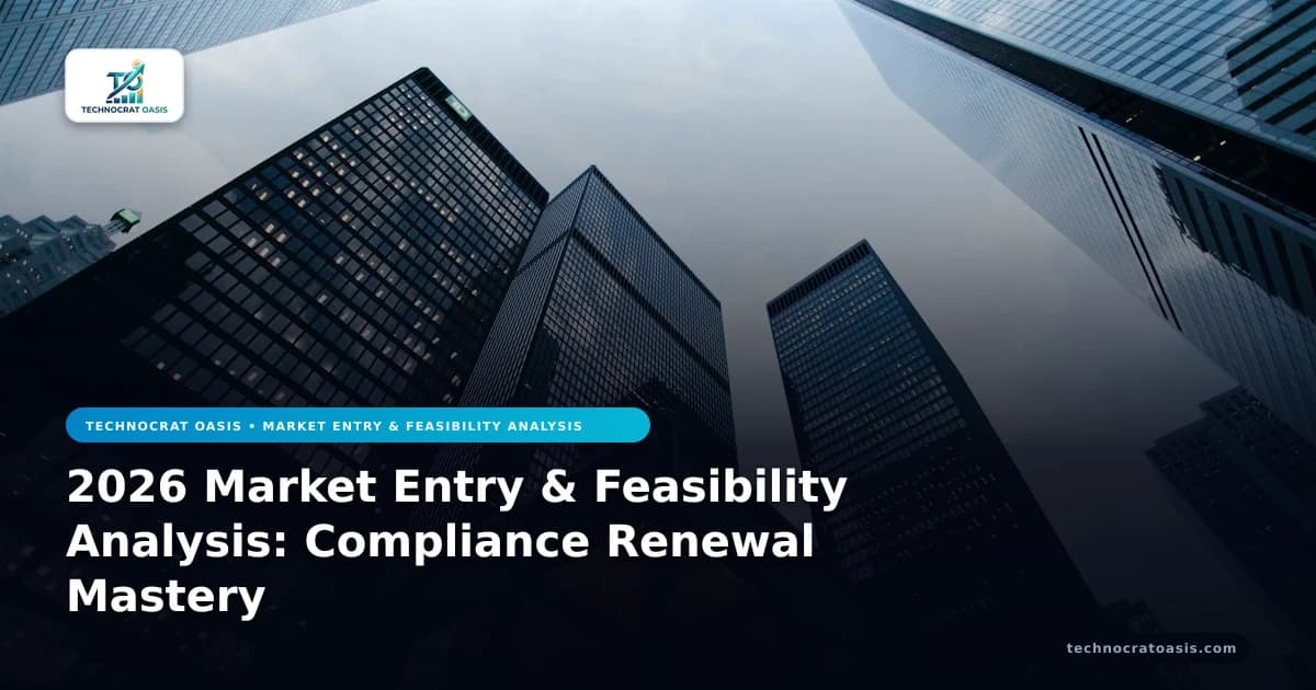 2026 Market Entry & Feasibility Analysis: Compliance Renewal Mastery