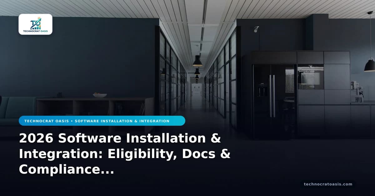 2026 Software Installation & Integration: Eligibility, Docs & Compliance for Scaling Enterprises