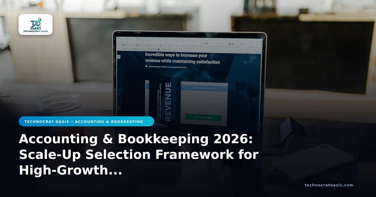 Accounting & Bookkeeping 2026: Scale-Up Selection Framework for High-Growth Enterprises