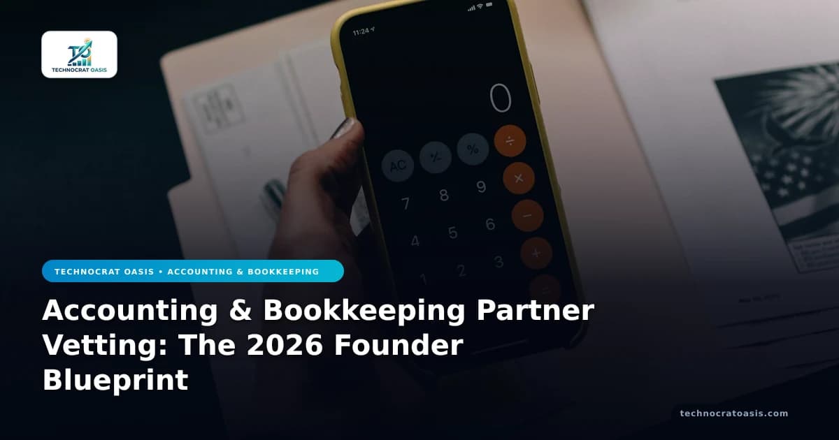 Accounting & Bookkeeping Partner Vetting: The 2026 Founder Blueprint