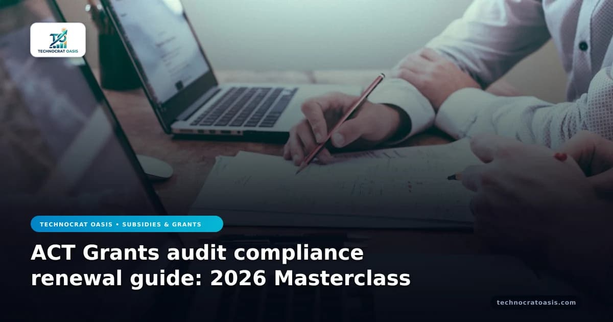 ACT Grants audit compliance renewal guide: 2026 Masterclass