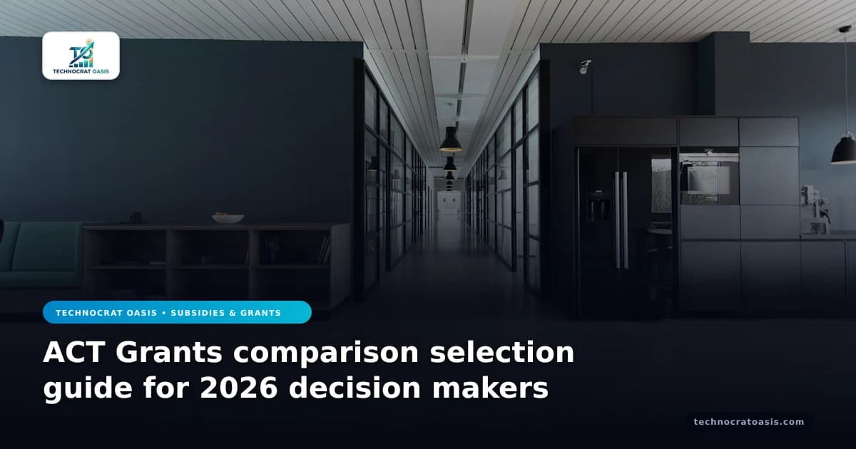 ACT Grants comparison selection guide for 2026 decision makers