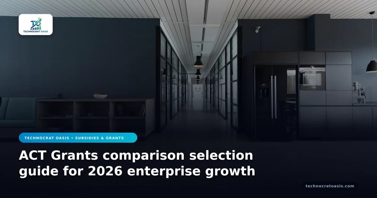 ACT Grants comparison selection guide for 2026 enterprise growth