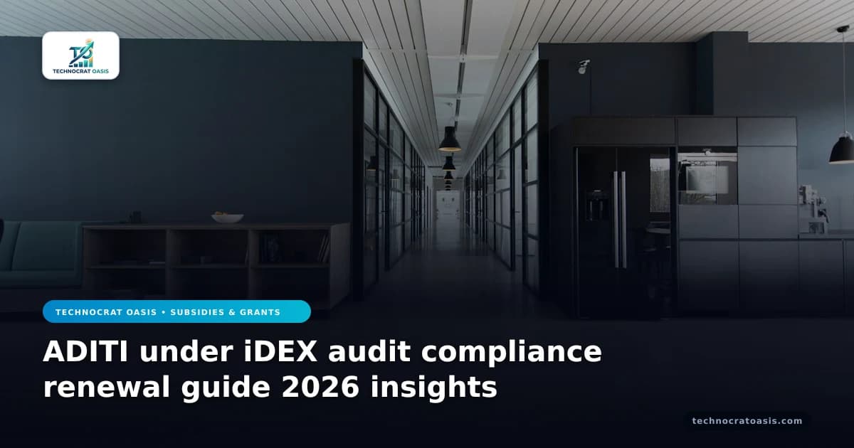 ADITI under iDEX audit compliance renewal guide 2026 insights