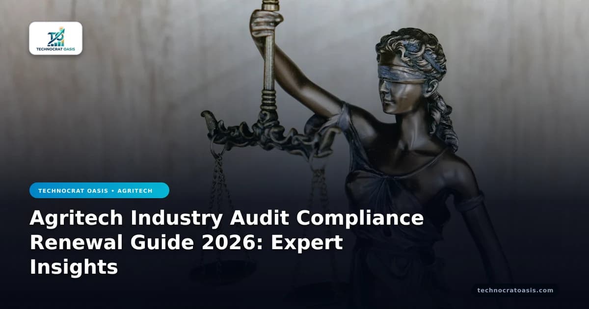 Agritech Industry Audit Compliance Renewal Guide 2026: Expert Insights