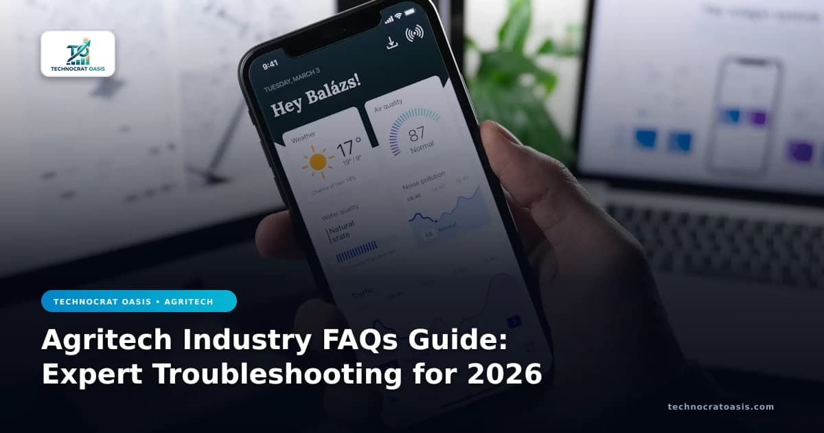 Agritech Industry FAQs Guide: Expert Troubleshooting for 2026