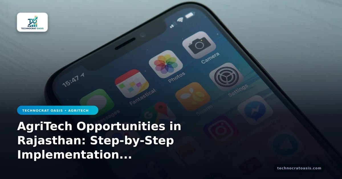 AgriTech Opportunities in Rajasthan: Step-by-Step Implementation Guide