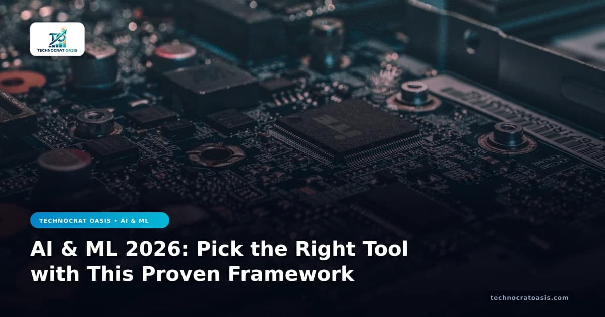 AI & ML 2026: Pick the Right Tool with This Proven Framework