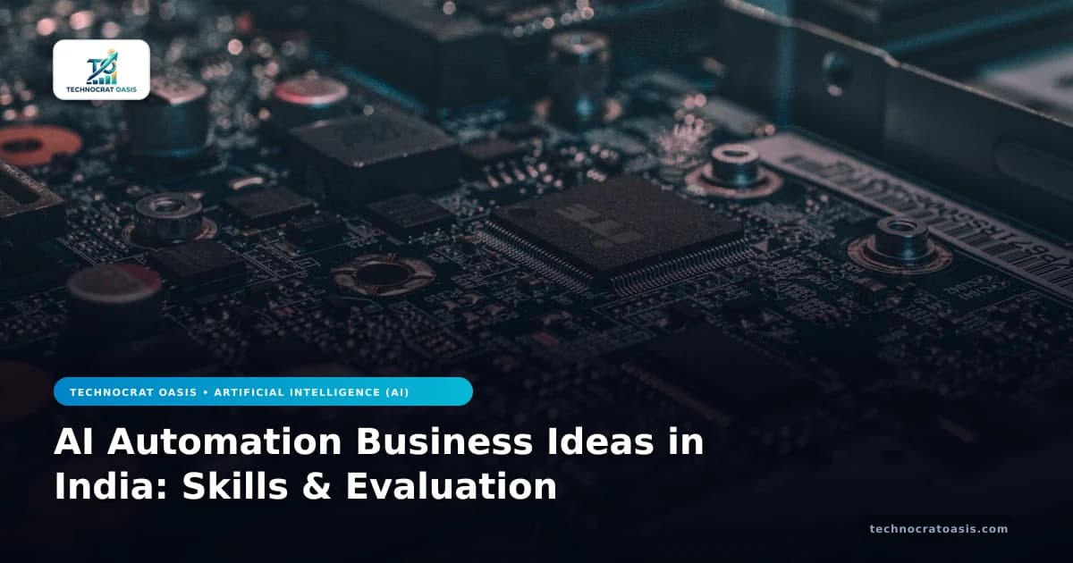 AI Automation Business Ideas in India: Skills & Evaluation