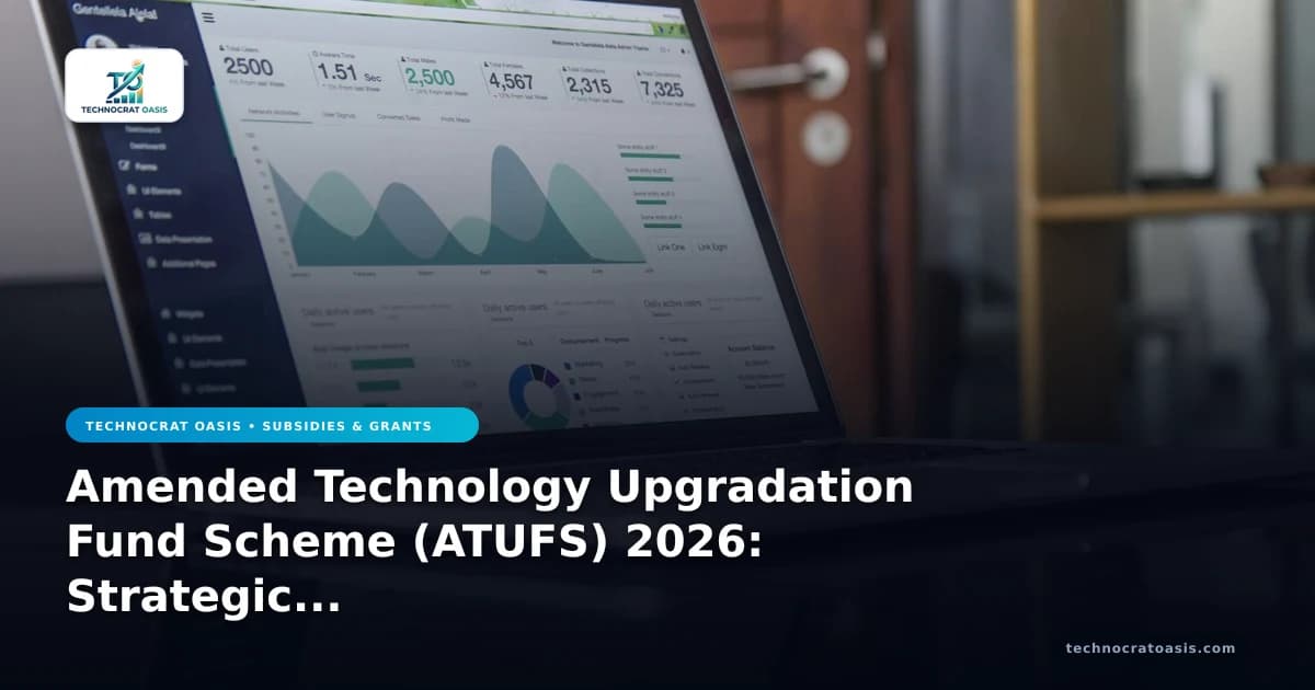 Amended Technology Upgradation Fund Scheme (ATUFS) 2026: Strategic Investment Insights