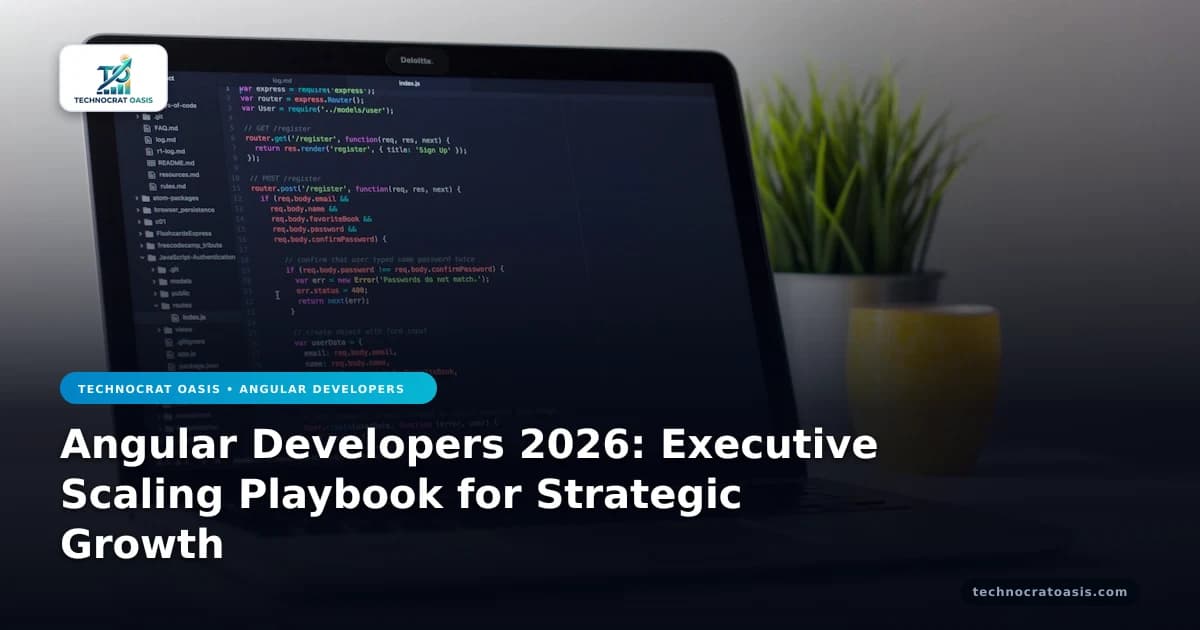 Angular Developers 2026: Executive Scaling Playbook for Strategic Growth