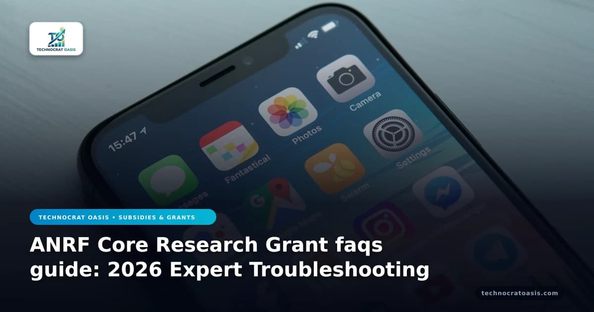 ANRF Core Research Grant faqs guide: 2026 Expert Troubleshooting
