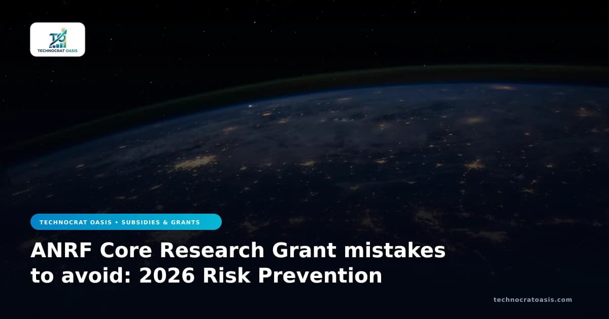 ANRF Core Research Grant mistakes to avoid: 2026 Risk Prevention