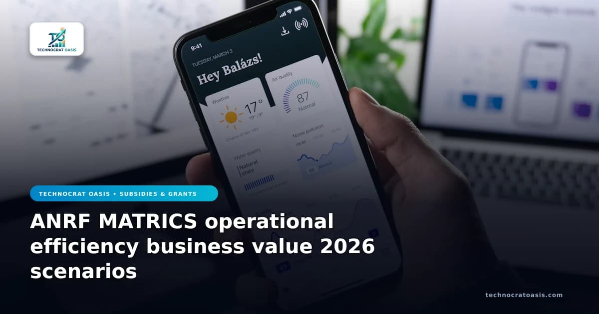 ANRF MATRICS operational efficiency business value 2026 scenarios