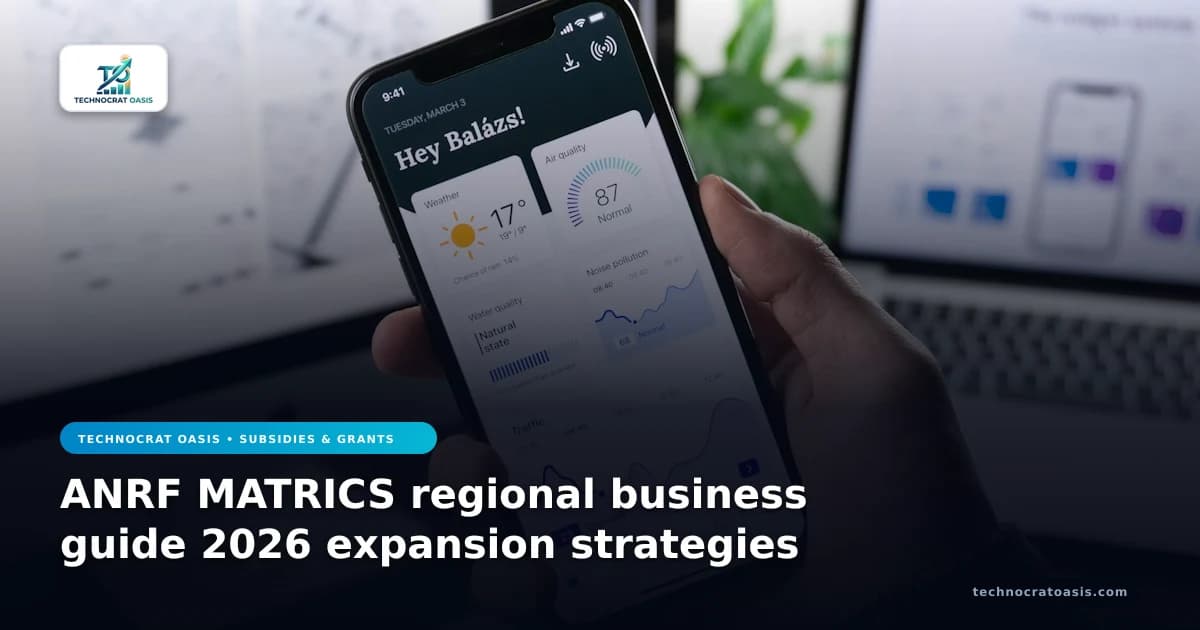 ANRF MATRICS regional business guide 2026 expansion strategies