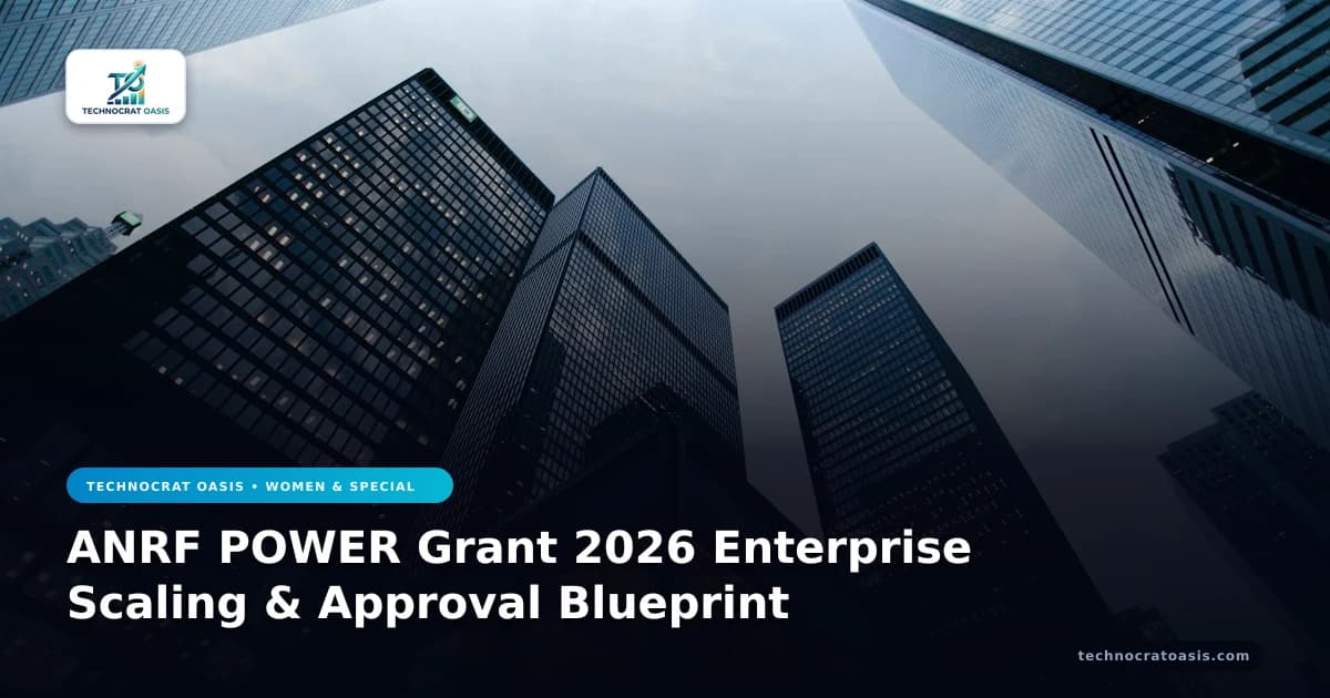 ANRF POWER Grant 2026 Enterprise Scaling & Approval Blueprint
