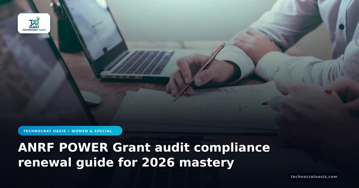 ANRF POWER Grant audit compliance renewal guide for 2026 mastery