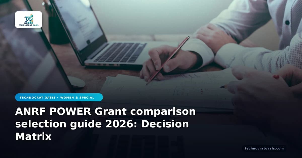 ANRF POWER Grant comparison selection guide 2026: Decision Matrix
