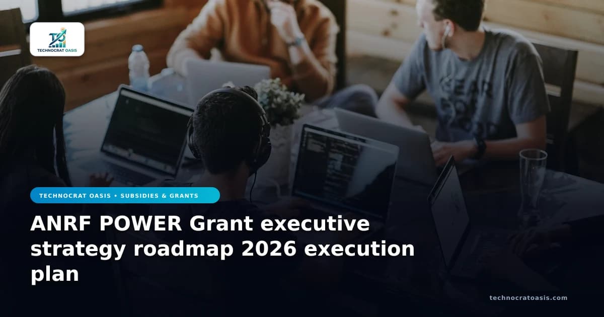 ANRF POWER Grant executive strategy roadmap 2026 execution plan