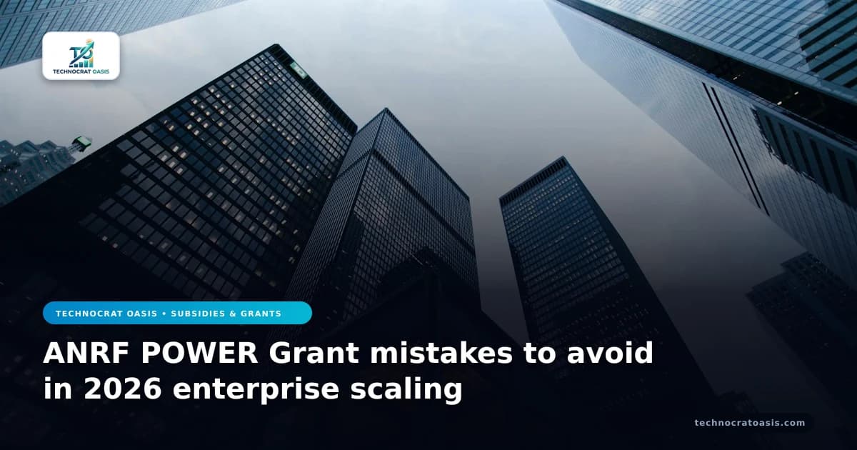 ANRF POWER Grant mistakes to avoid in 2026 enterprise scaling