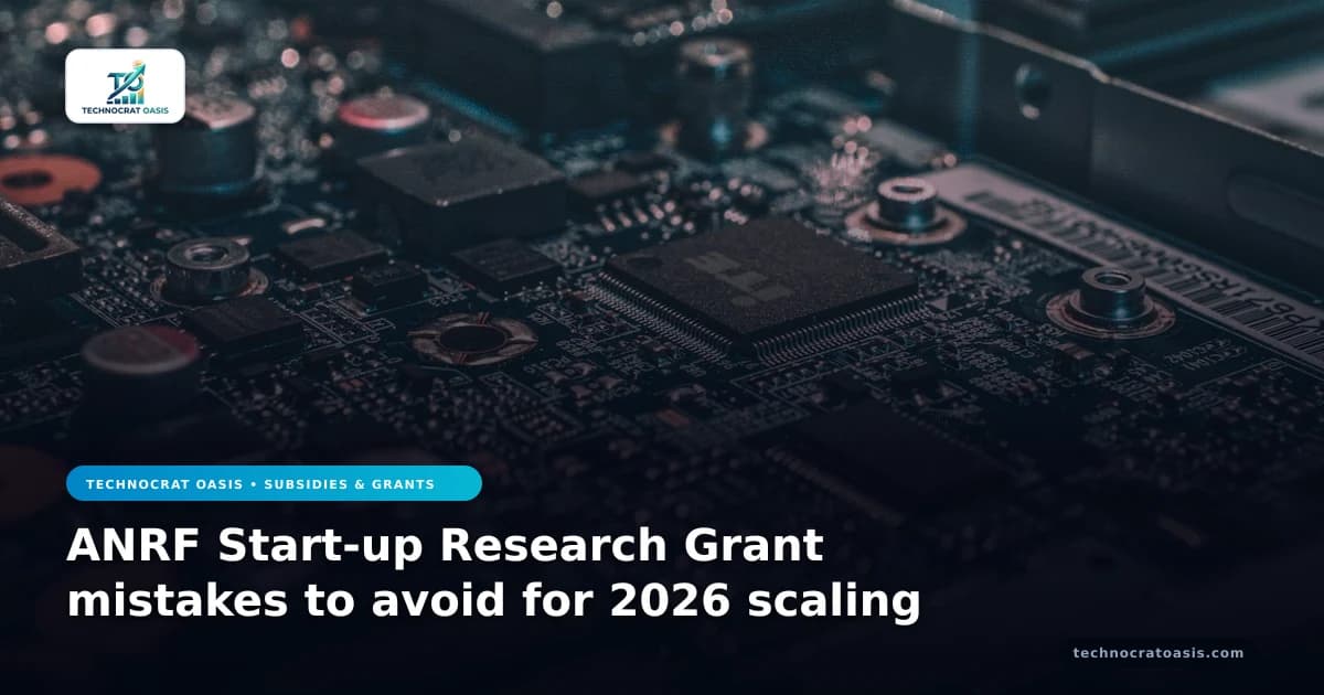 ANRF Start-up Research Grant mistakes to avoid for 2026 scaling