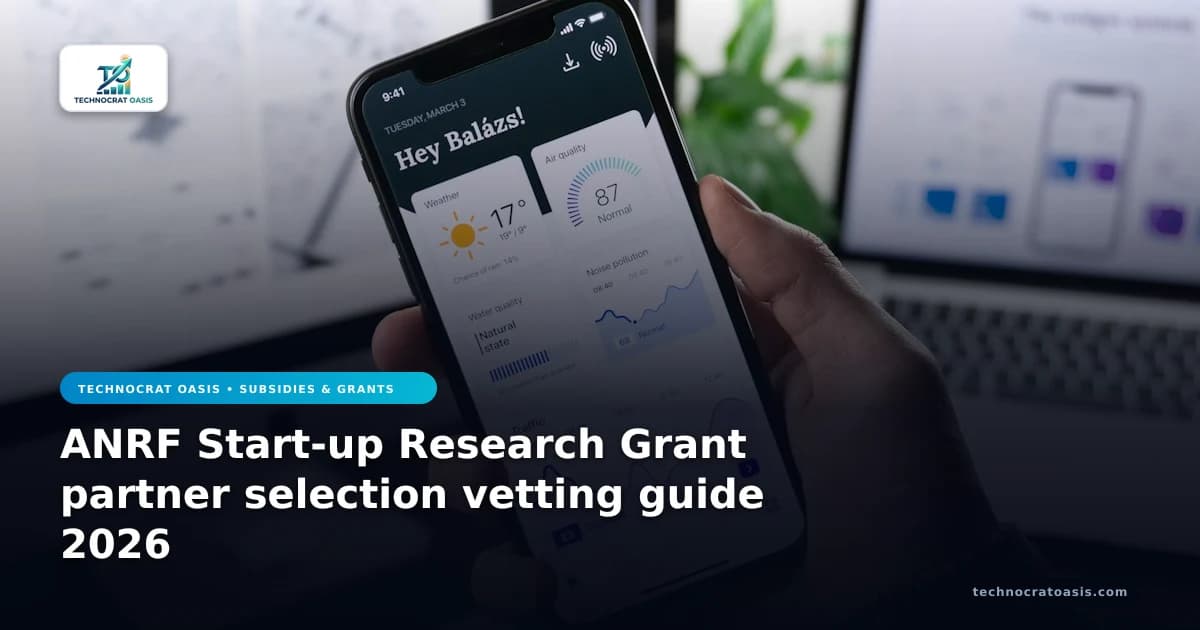 ANRF Start-up Research Grant partner selection vetting guide 2026