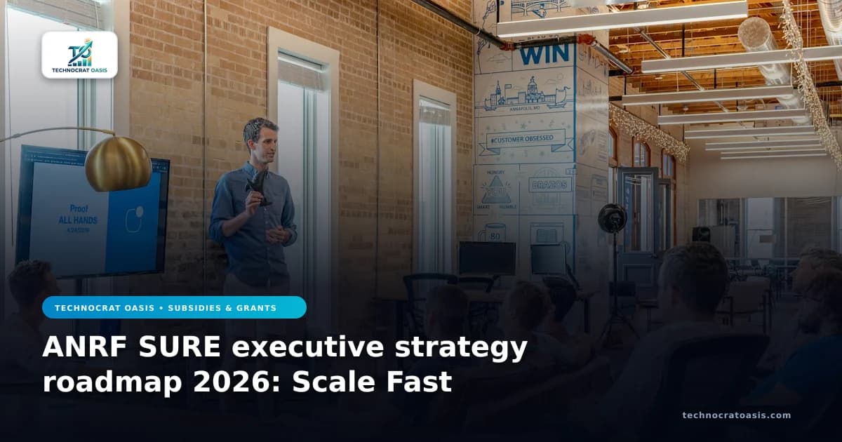 ANRF SURE executive strategy roadmap 2026: Scale Fast
