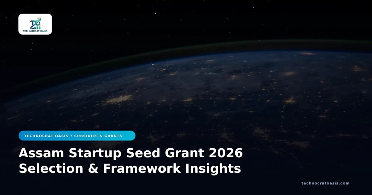 Assam Startup Seed Grant 2026 Selection & Framework Insights