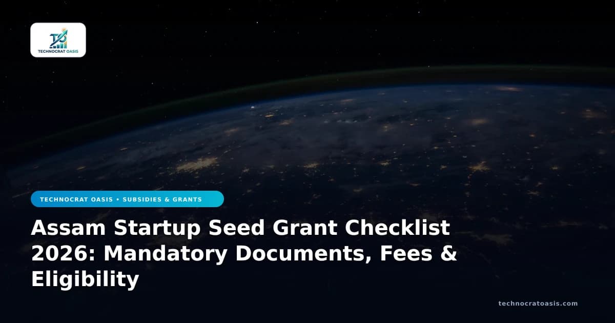 Assam Startup Seed Grant Checklist 2026: Mandatory Documents, Fees & Eligibility