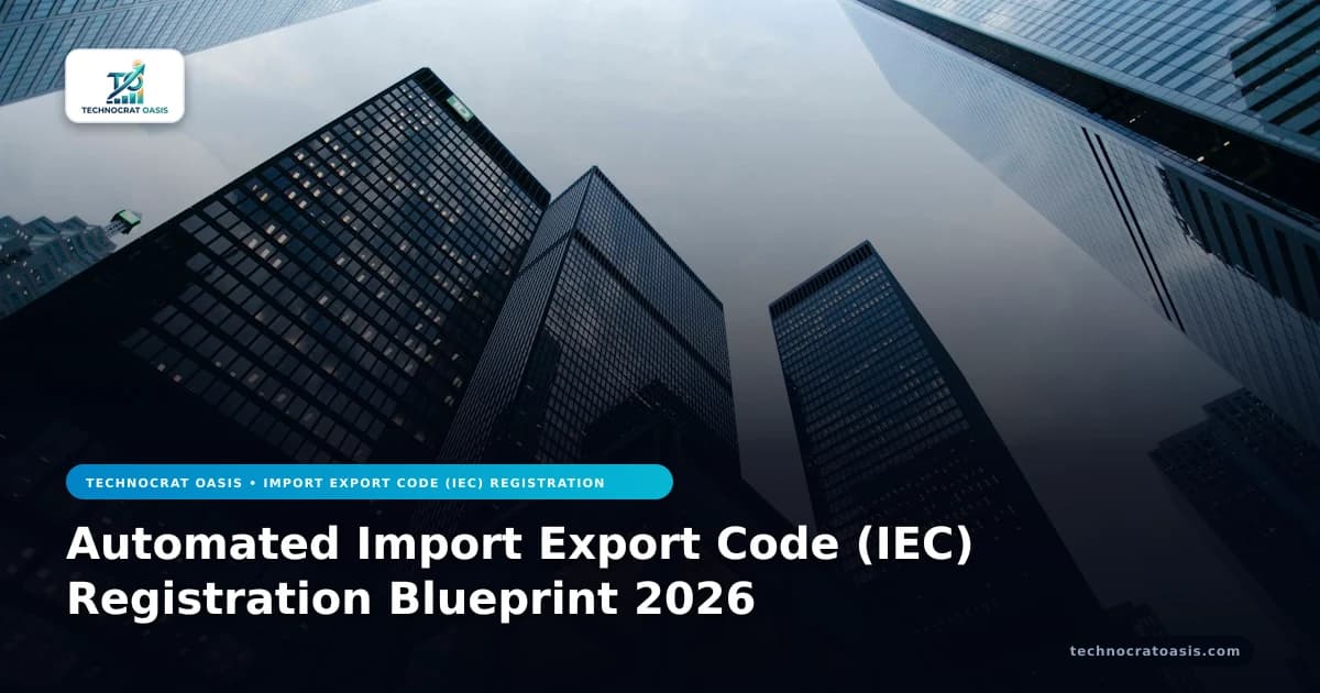 Automated Import Export Code (IEC) Registration Blueprint 2026