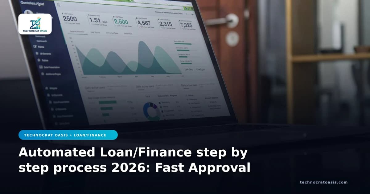 Automated Loan/Finance step by step process 2026: Fast Approval