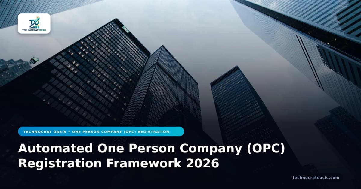 Automated One Person Company (OPC) Registration Framework 2026