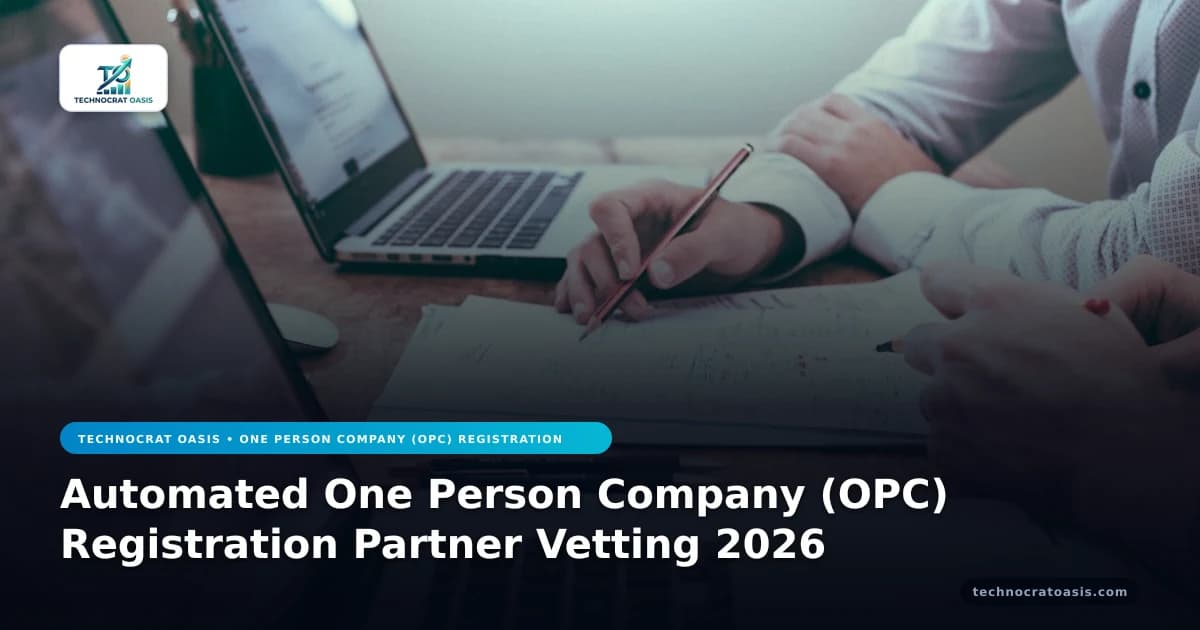 Automated One Person Company (OPC) Registration Partner Vetting 2026