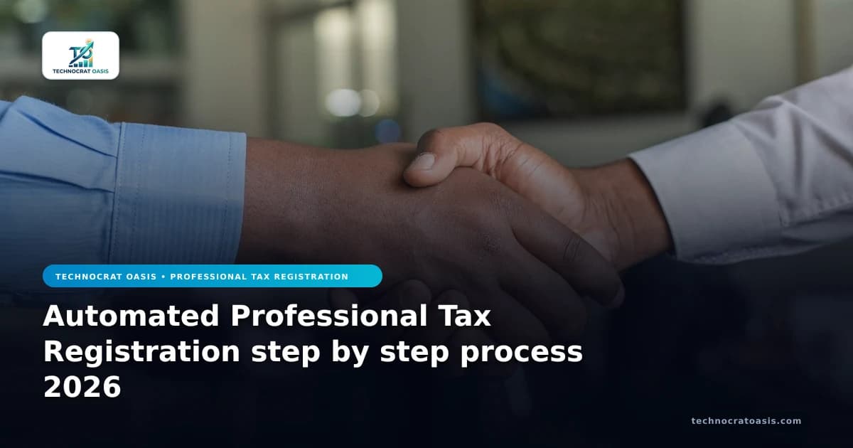 Automated Professional Tax Registration step by step process 2026