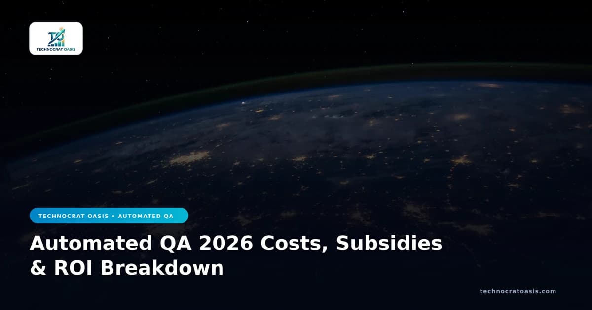 Automated QA 2026 Costs, Subsidies & ROI Breakdown