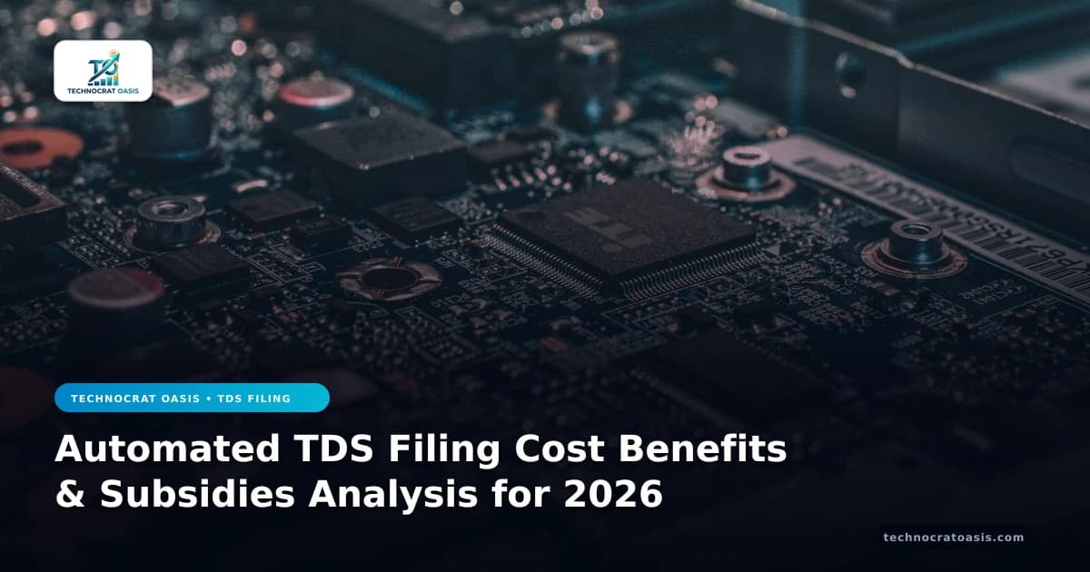 Automated TDS Filing Cost Benefits & Subsidies Analysis for 2026