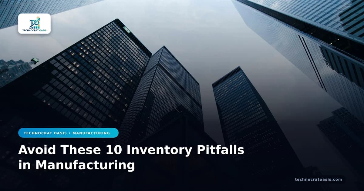 Avoid These 10 Inventory Pitfalls in Manufacturing