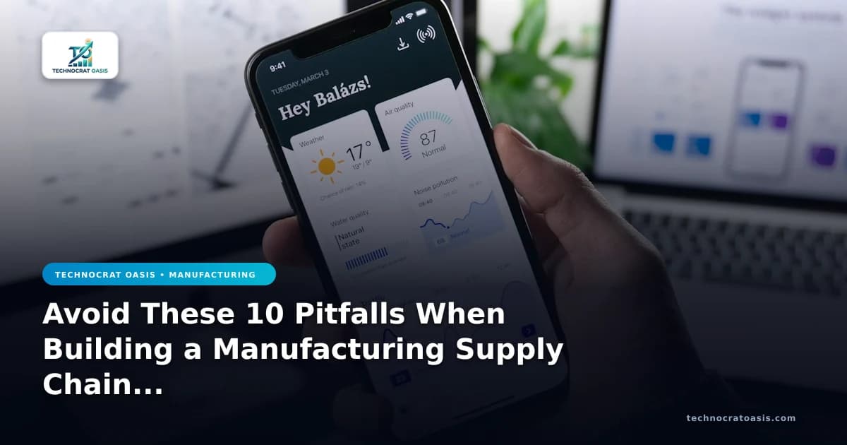 Avoid These 10 Pitfalls When Building a Manufacturing Supply Chain in India