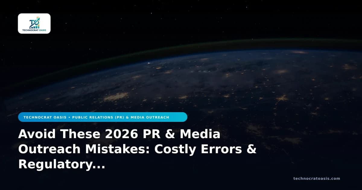 Avoid These 2026 PR & Media Outreach Mistakes: Costly Errors & Regulatory Risks