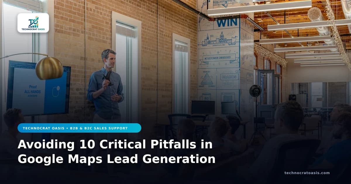 Avoiding 10 Critical Pitfalls in Google Maps Lead Generation